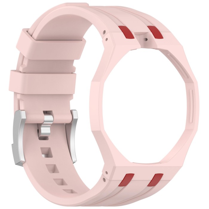 Ремінець Audemars Piguet x Swatch Royal Pop: Blush Pink/Burgundy
