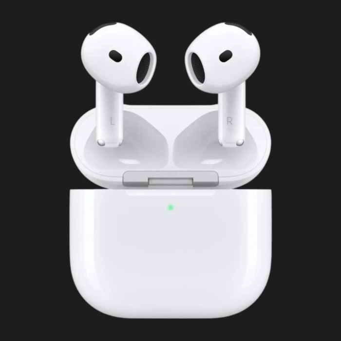 Навушники бездротові Apple AirPods 4 ANC MXP93ZM/A (2024), білі, із зарядним кейсом