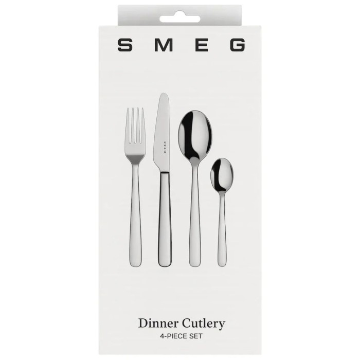 Набір столових приладів SMEG Dinner Cutlery, 4 предмети, на 1 особу