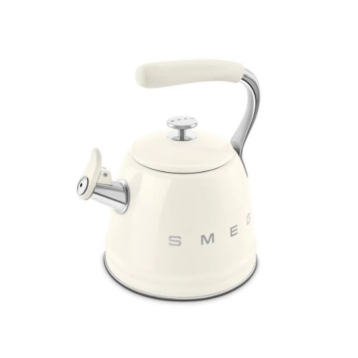Чайник зі свистком SMEG WKF01CR, кремовий, 2,3 л