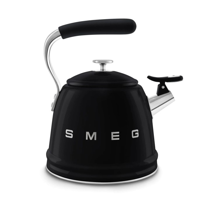 Чайник зі свистком SMEG WKF01BL, чорний, 2,3 л