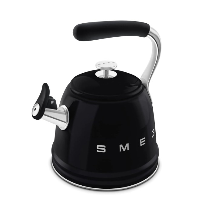 Чайник зі свистком SMEG WKF01BL, чорний, 2,3 л