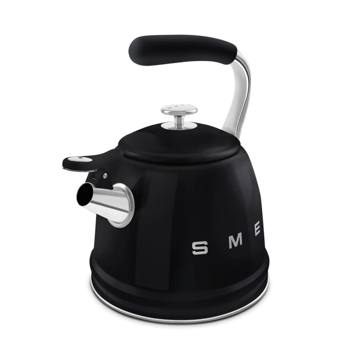 Чайник зі свистком SMEG WKF01BL, чорний, 2,3 л