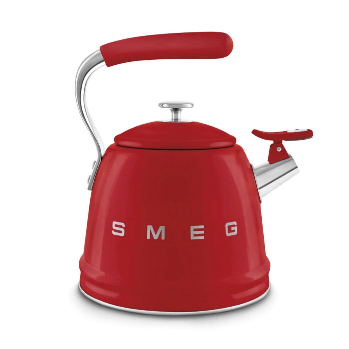 Чайник зі свистком SMEG WKF01RD, червоний, 2,3 л