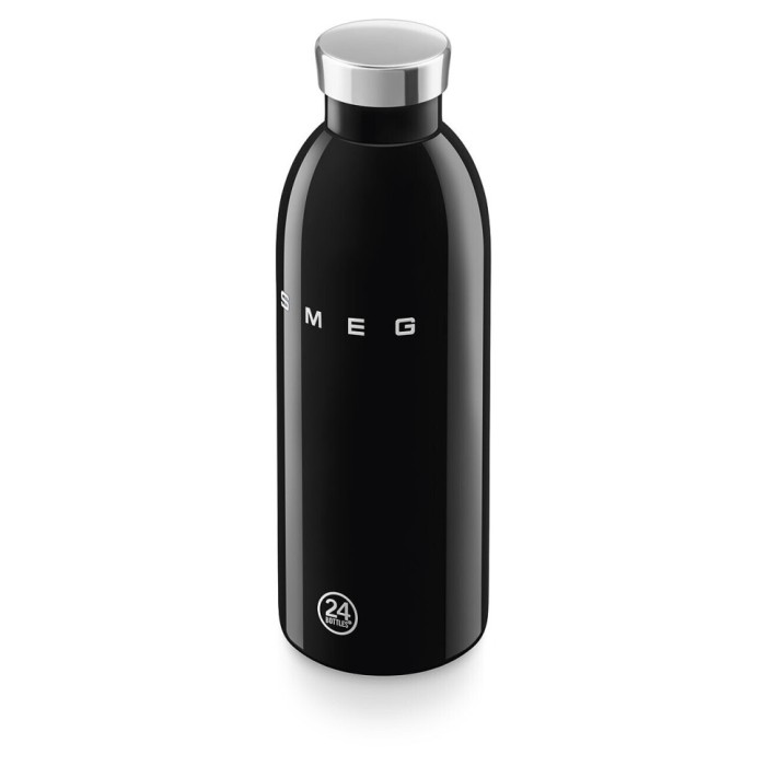 Термопляшка SMEG × 24Bottles Clima WBF01BL, чорна, 500 мл