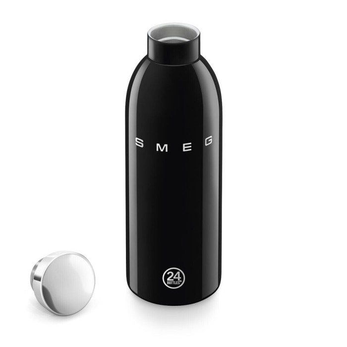 Термопляшка SMEG × 24Bottles Clima WBF01BL, чорна, 500 мл
