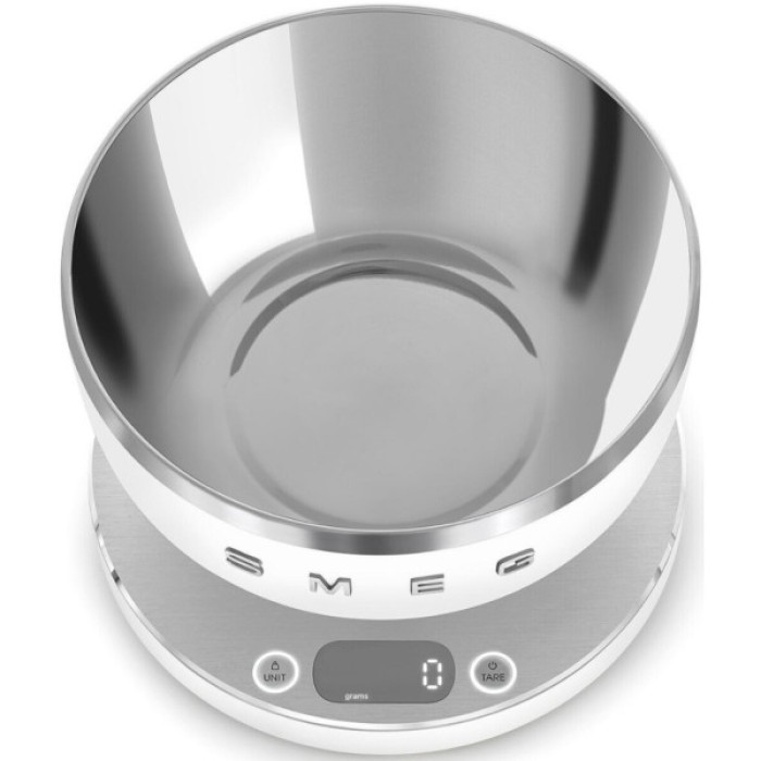 Кухонні ваги Smeg KSC01WHMWW, білі