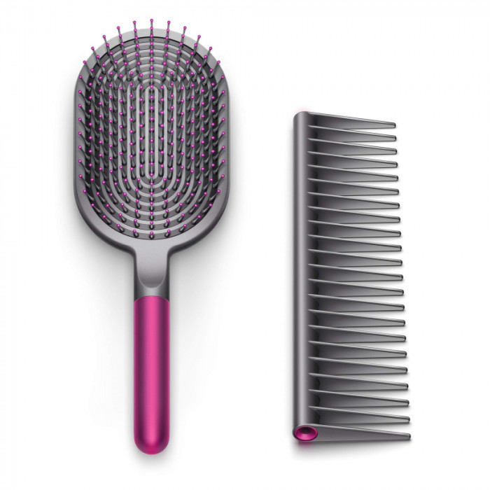 Набір щіток Dyson Designed Paddle Brush and Detangling Comb Fuchsia/Black