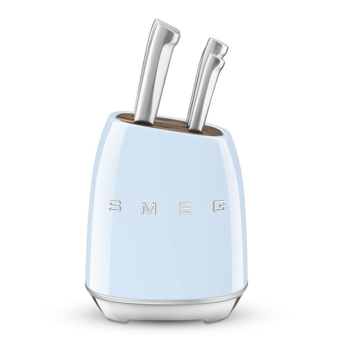 Комплект ножів Smeg, колір пастельно-блакитний