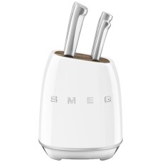 Набір ножів SMEG з підставкою, 7 предметів, білий