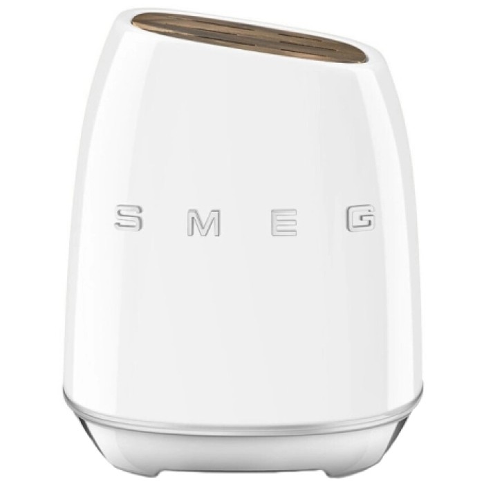 Набір ножів SMEG з підставкою, 7 предметів, білий